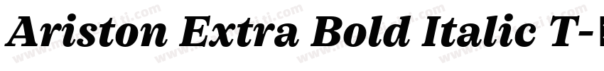 Ariston Extra Bold Italic T字体转换